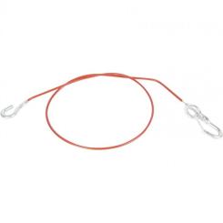 Breakaway rope with eyelet, length 1000 mm, red