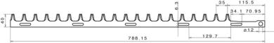 Lame pour taille-haie 673 mm NON ORIGINAL convient pour DOLMAR etc.