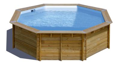 POOLHAMMER Wooden pool Ø 444 cm