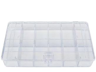 Assortment Box 12 Compartments transparent