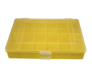 Boîte d'assortiment jaune 12 compartiments