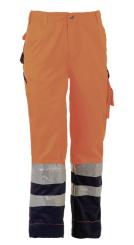OLYMPUS HIGH VIZ Hose orange/marineblau 52