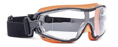 INFIELD Safety goggles, black-orange
