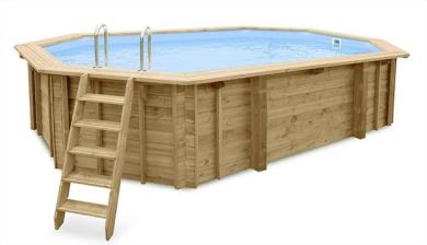 POOLHAMMER Wooden pool 640 x 400 cm