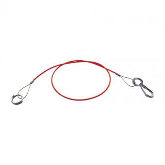 Breakaway rope with ring, length 1000 mm, red 