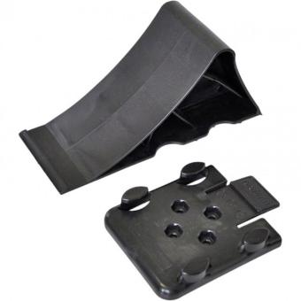 Wedge + holder, L:225 mm plastic, black 