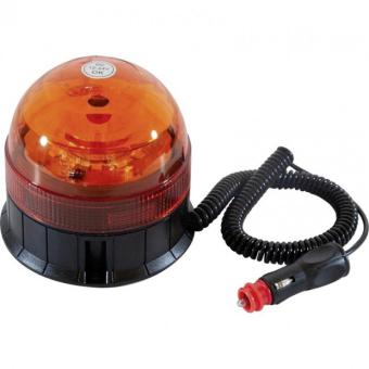 LED rotating beacon, 12V/24V, magnetic base 