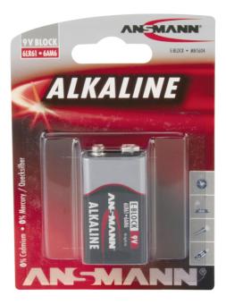 ANSMANN Alkaline Batterie Block E / 6LR61 1er Blister 