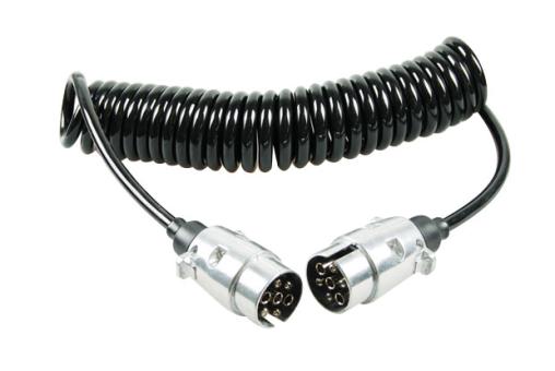 Spiral Cable 7-Pole, 12V - 3,5 m 