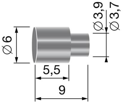 Connector bowden cable sleeve Ø 5.0 mm 
