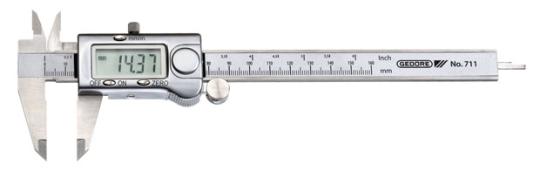 Digital measuring calliper 